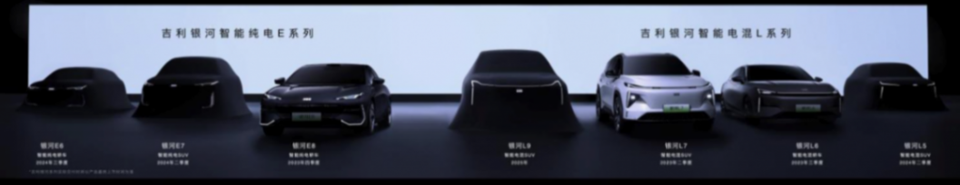 吉利銀河E5官宣,銀河品牌首款純電SUV車型