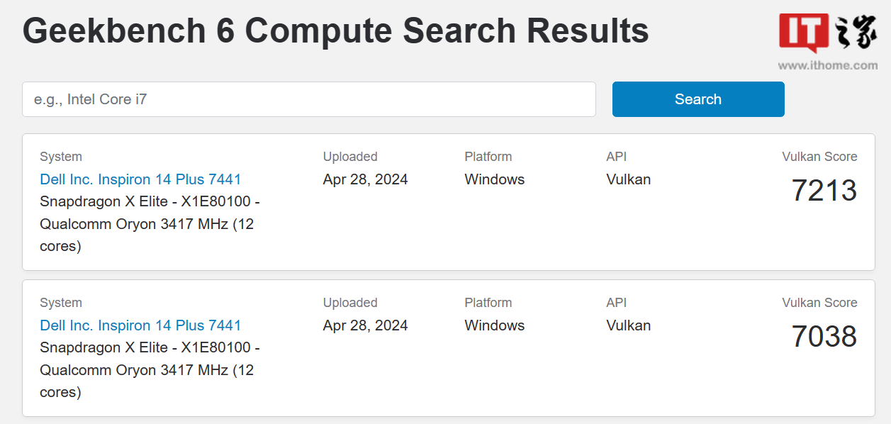 戴爾靈越14 Plus 7441筆記本現身Geekbench:驍龍X Elite