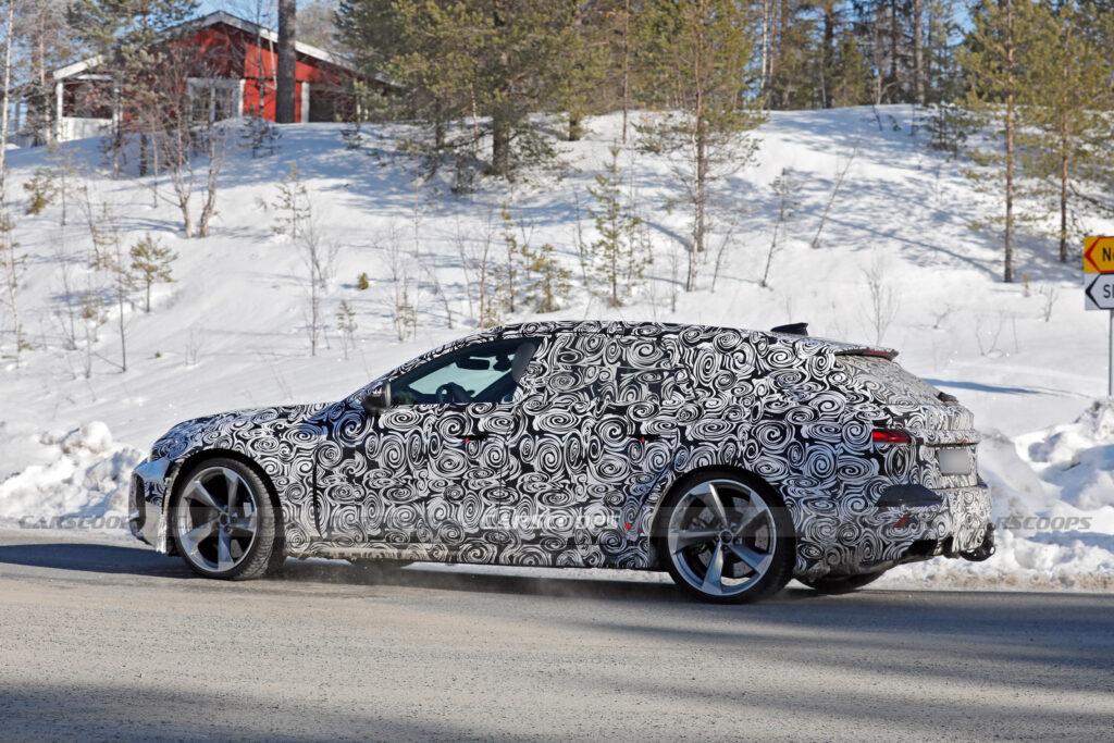 新款奧迪RS5 Avant測試車諜照曝光,寬體設計肌肉感十足