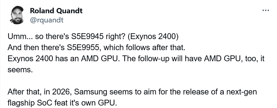 消息稱三星2026年Galaxy旗艦可能搭載自主研發和生產的GPU