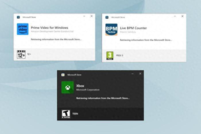 微軟應用商店出現“檢索信息”錯誤,卡用戶數小時無法下載應用