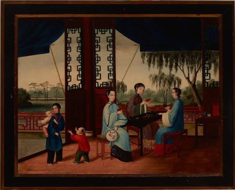 看洋風畫里的清晚期人物、風俗,“藝薈中西”巡展天津