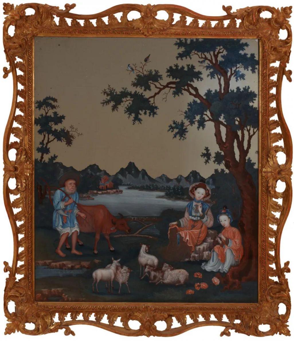 看洋風畫里的清晚期人物、風俗,“藝薈中西”巡展天津