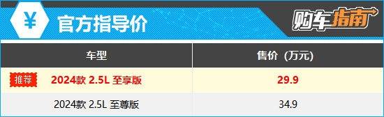 推薦2.5L至享版 全新豐田皇冠購(gòu)車指南