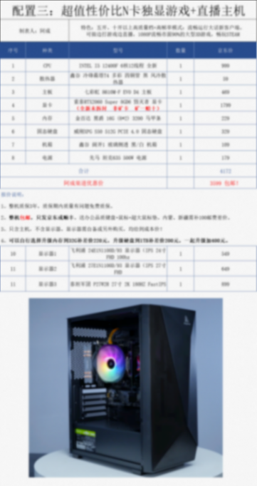 主機配置一覽表:2024.6.6(上新配置,價格變動)