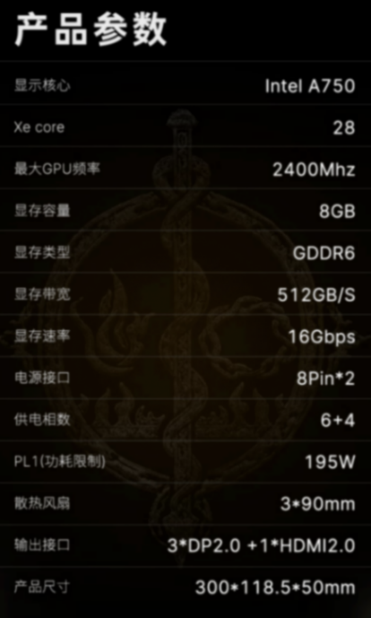 1599元,藍戟《艾爾登法環 黃金樹幽影》聯名銳炫A750顯卡上架