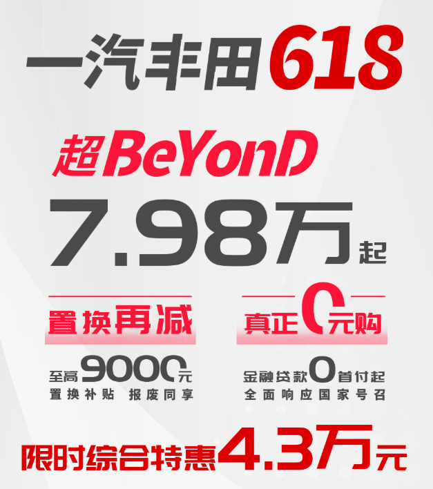 一汽豐田大促銷!卡羅拉降到不足8萬,能挽救這半死不活的銷量?