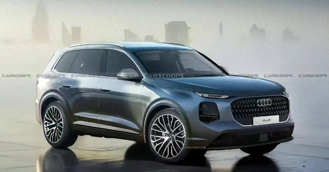 新奧迪Q7諜照曝光,分體大燈+內(nèi)飾三聯(lián)屏,尺寸加大動(dòng)力不變