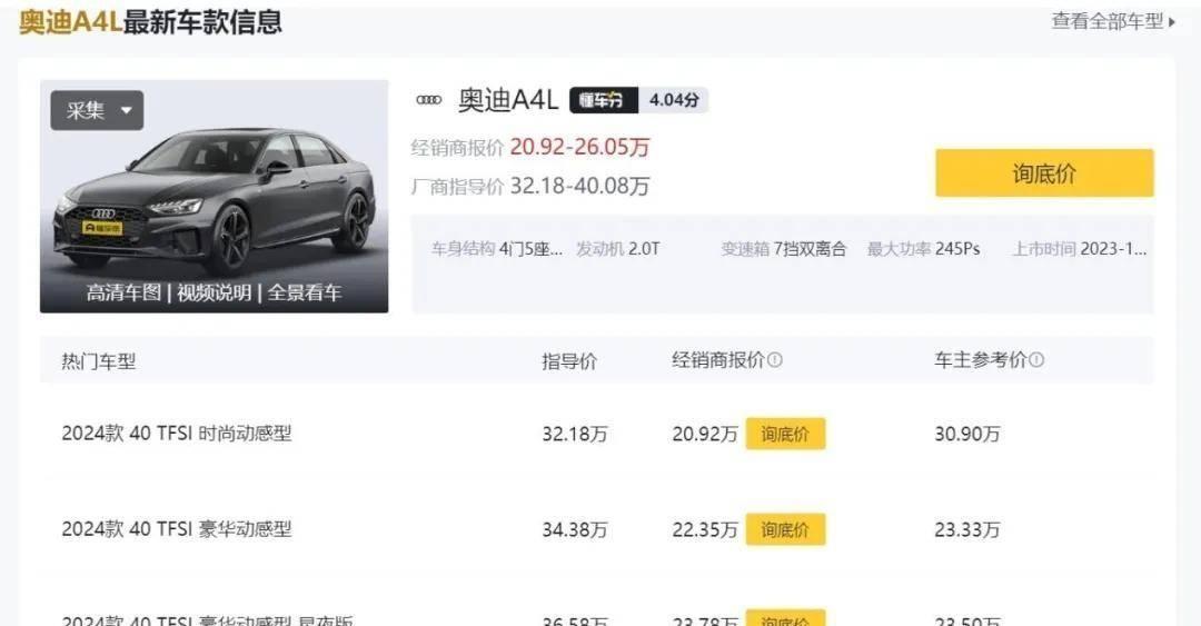 19萬的奧迪,刺痛了多少中產(chǎn)玩家