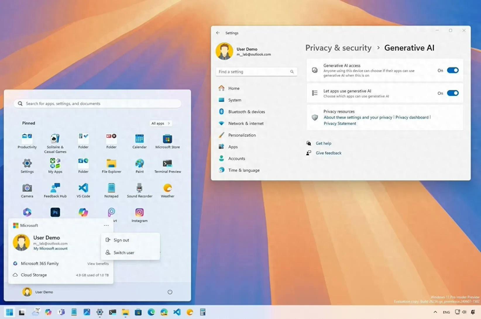 微軟發布Win11 26120.961 Dev更新:優化講述人、增強分享體驗