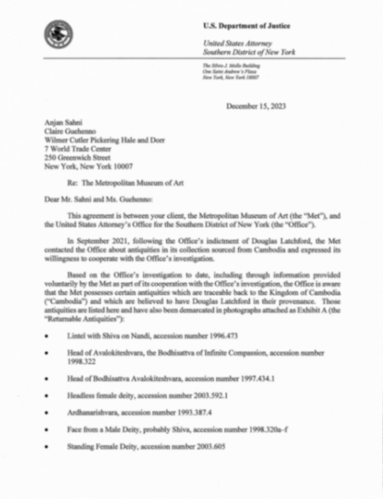 諸神回歸:大都會博物館歸還的柬埔寨文物背后