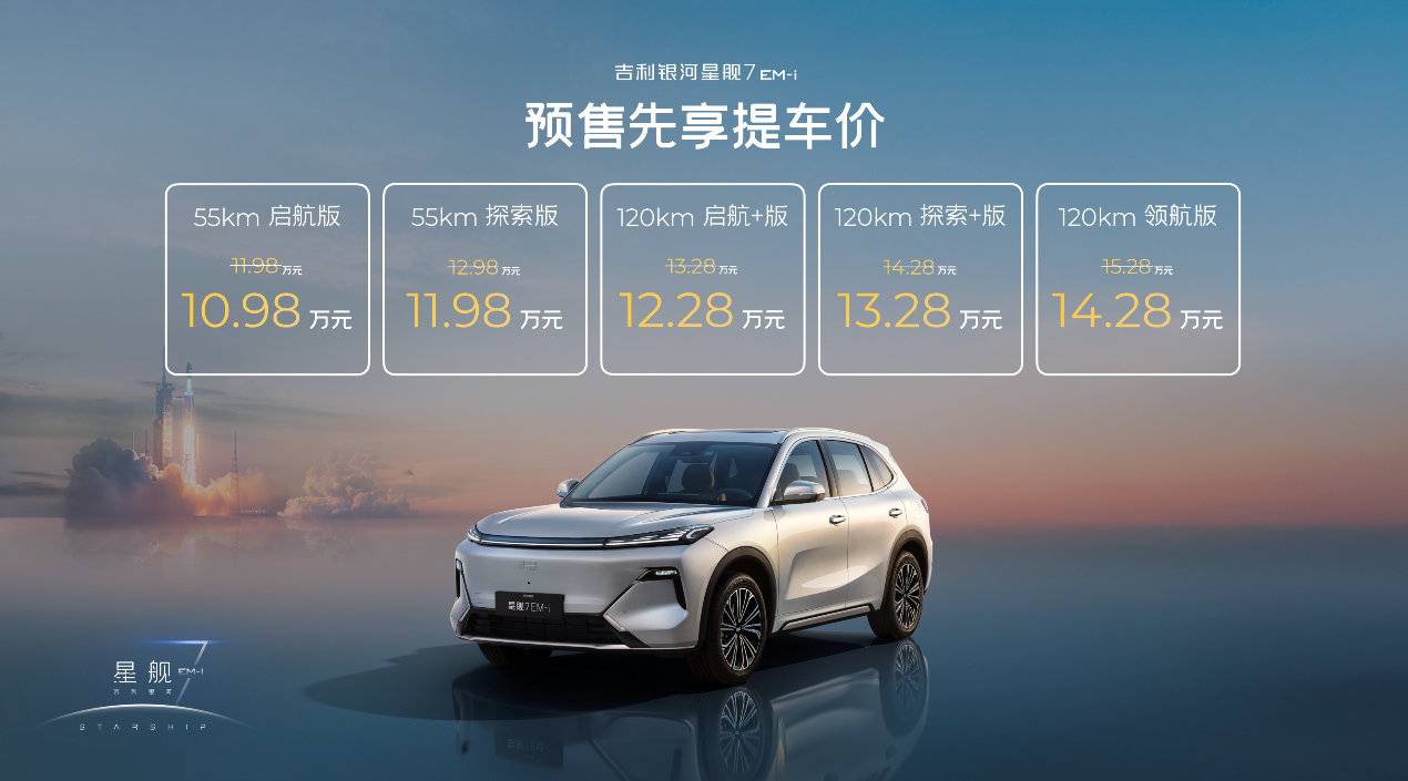 吉利銀河星艦7EM-i實車體驗,首搭雷神EM-i超級電混技術!