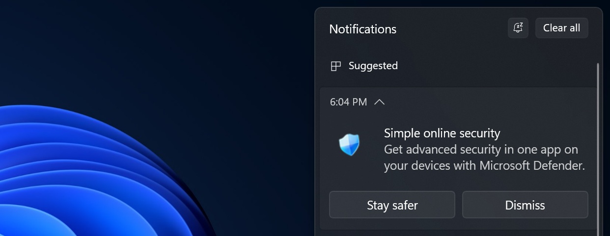 微軟正在Windows 11上為《黑色行動 6》、Microsoft Defender和365打廣告