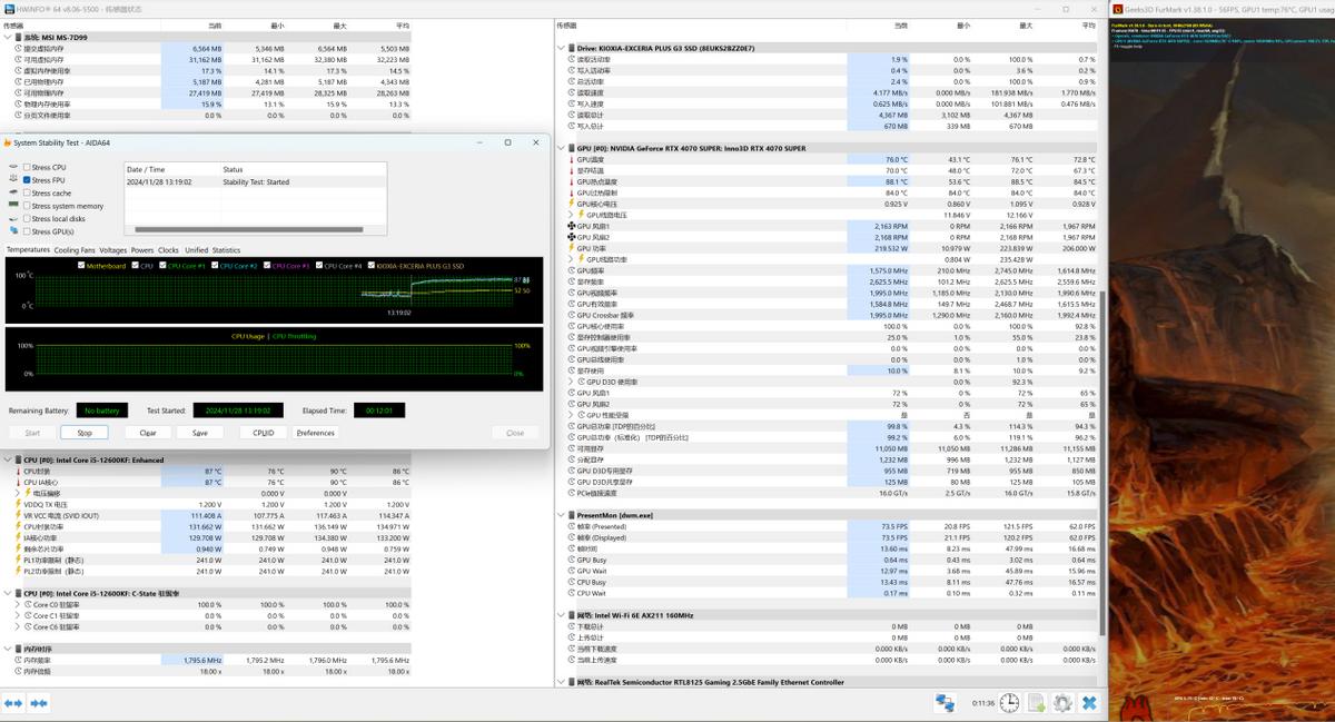裝機分享:8000預算i5-12600KF+RTX 4070Super游戲主機