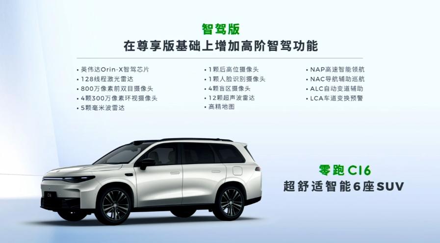 零跑C16純電SUV新增“580長續(xù)航版”1月6日10:00上市