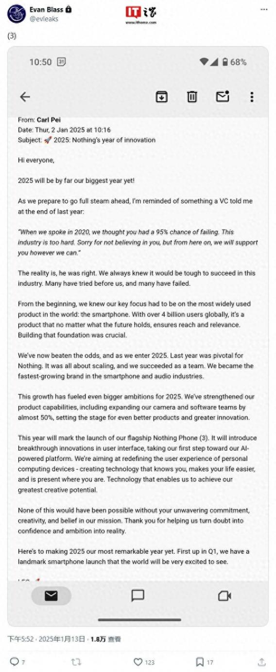 Nothing 2025放大招:Phone(3)手機領銜,里程碑式新機登場