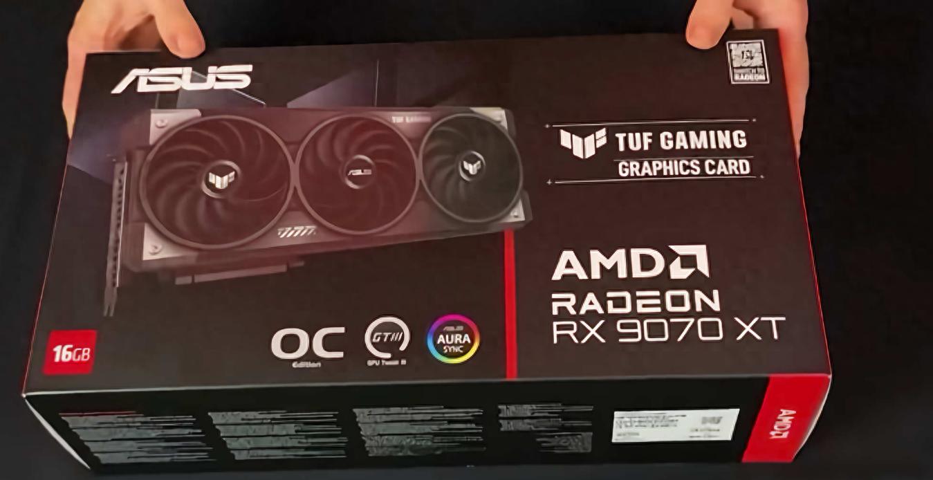 華碩RX 9070 XT TUF Gaming顯卡實物曝光,即將上市