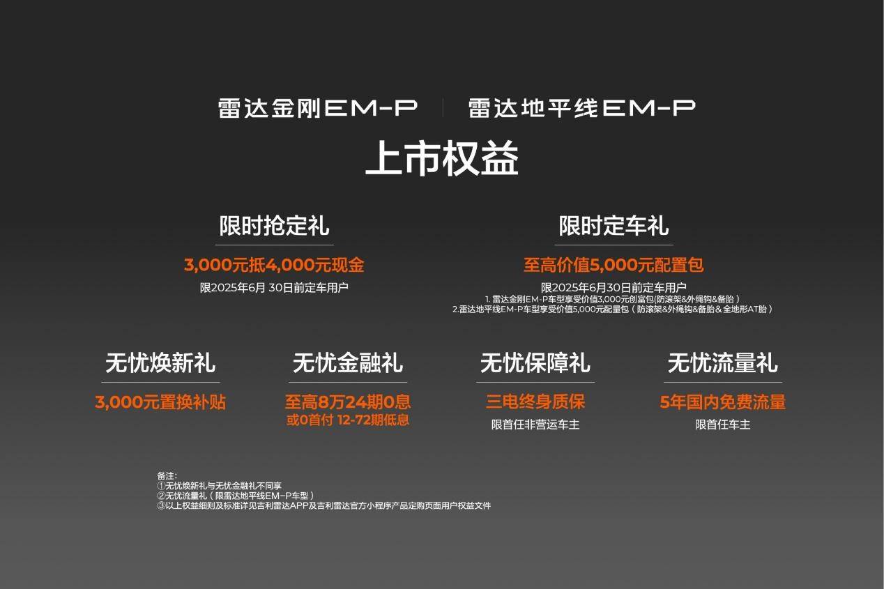 吉利雷達兩款電混皮卡上市 售價13.98萬元起