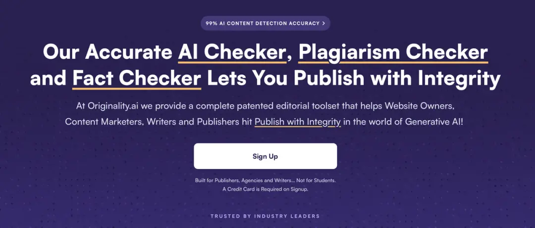 這兩年靠AI畢業的朋友們,你們好么 主流的 AI 檢測工具 Originality.ai丨Originality.ai