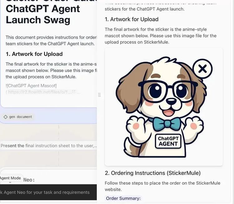 你是一個成熟的Agent了,該自己報道ChatGPT Agent的新聞了