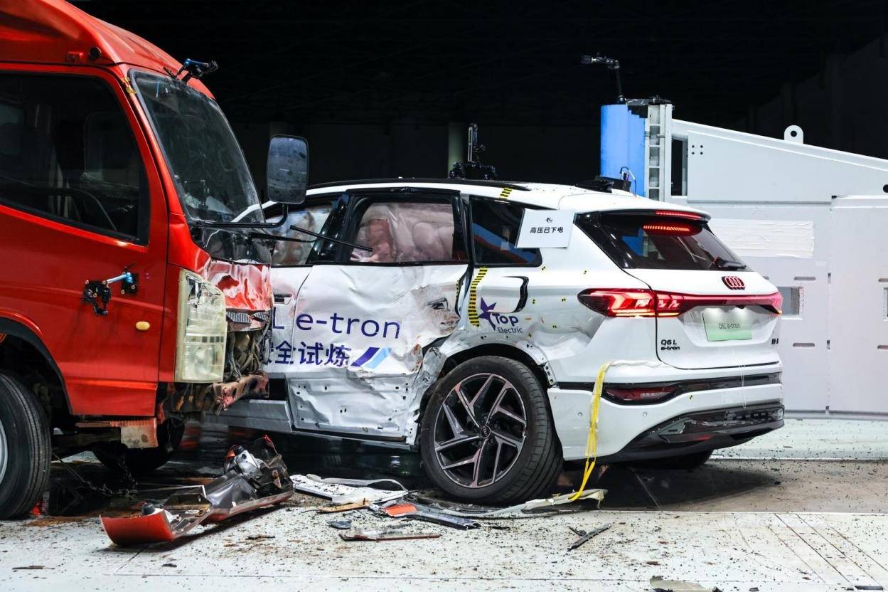 三倍國標!一汽奧迪Q6L e-tron成功挑戰(zhàn)連環(huán)碰撞測試