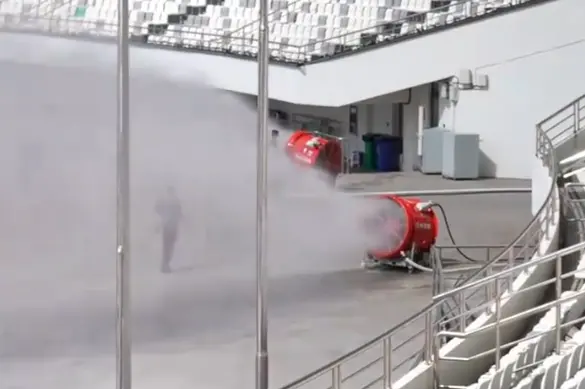 蘇州主場降溫機器人出大招：具備吹風、排煙、滅火三合一功能