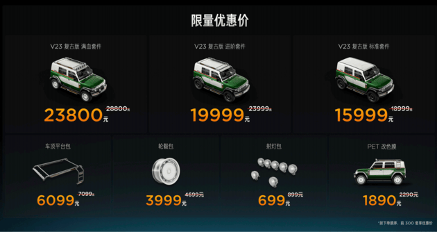 時光淬煉新經典 iCAR V23復古版開啟原廠改裝新時代