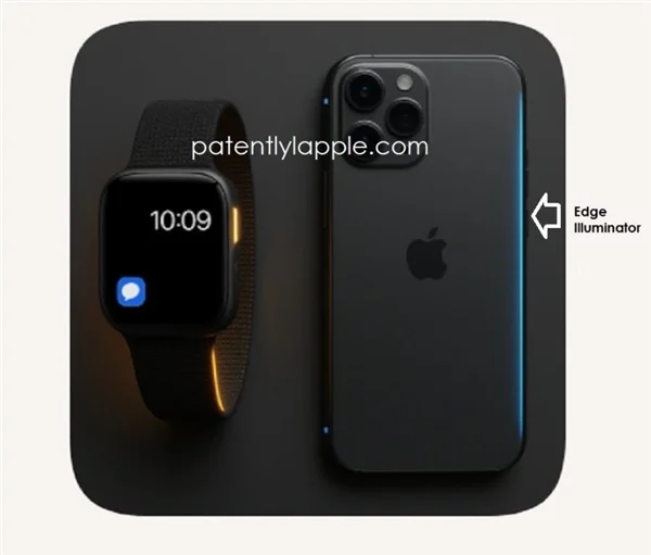 蘋果獲邊緣照明器專利：設備邊框可發光提醒 避免頻繁點亮屏幕