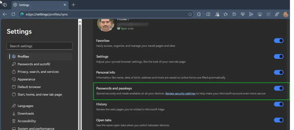 微軟Edge Canary瀏覽器測試新功能:跨設備同步Passkey通行密鑰
