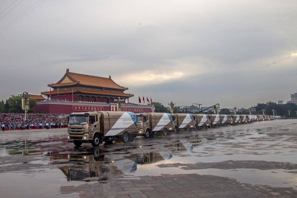 鐫刻歷史時刻的“綠色答卷”,比亞迪純電動環衛車護航九三閱兵