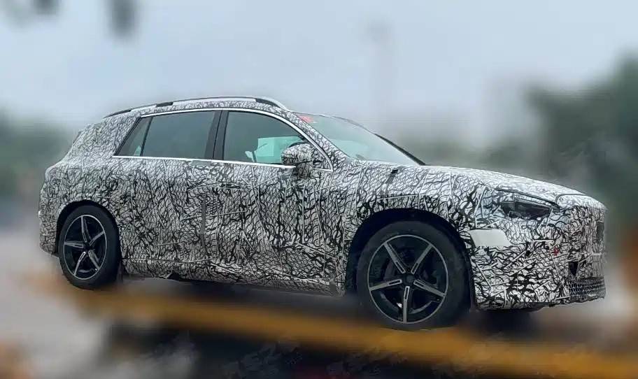 國產全新一代奔馳GLC EV諜照!燈組大變,車身加長,尾部有變化