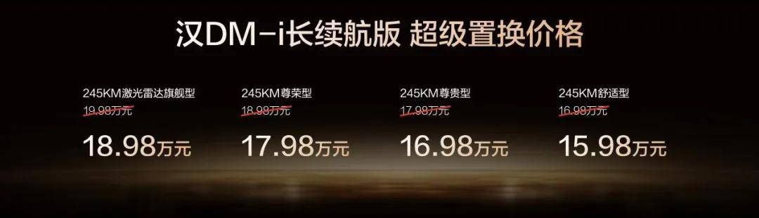 比亞迪漢長續航版補貼后15.98萬起,六大升級功能更豐富更值